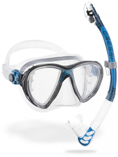 Cressi Big Eyes Evolution + Alpha Ultra Dry Snorkeling Combo