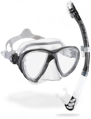 Cressi Big Eyes Evolution + Alpha Ultra Dry Snorkeling Combo